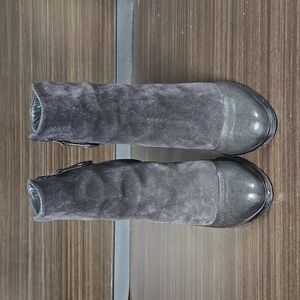 Rag & Bone Albion Black Suede and Leather Booties Size 9